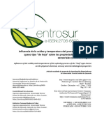 Influencia de La Acidez y Temperatura Del Proceso de Hilado Del Queso Tipo "De Hoja" Sobre Las Propiedades Físico Química, Sensoriales y Microbiológicas