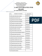 Nomina de Estudiantes Septimo Año