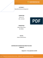 Actividad I - Mapa Conceptual Revenue Management