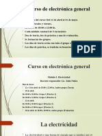 Curso en Electrónica General Módulo I Electricidad Primera Clase