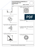 Practica Extensión 2 - Areas de Regiones Circulares - Geometria - 3ro R