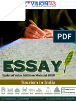 Vision VAM 2020 - Essay - Tourisim in India