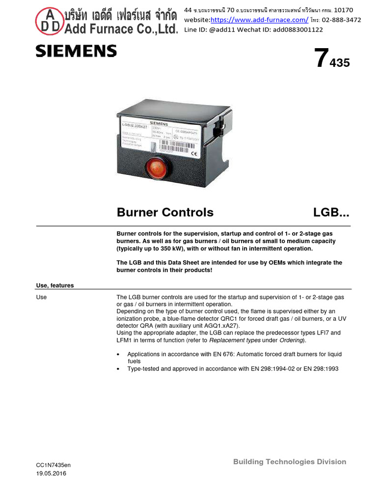 Siemens lgb22 330a27 Manual | PDF | Alternating Current | Insulator ...