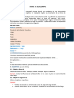 Perfil de MONOGRAFIA