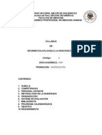 Syllabus de A Aplicada A La Investigacio 2006-3n