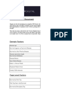 Victory Digital SEO Factor Checklist Feb 2020