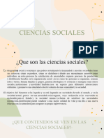 Ciencias Sociales