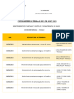 Cronograma de Mantenimiento en Lucha Partners