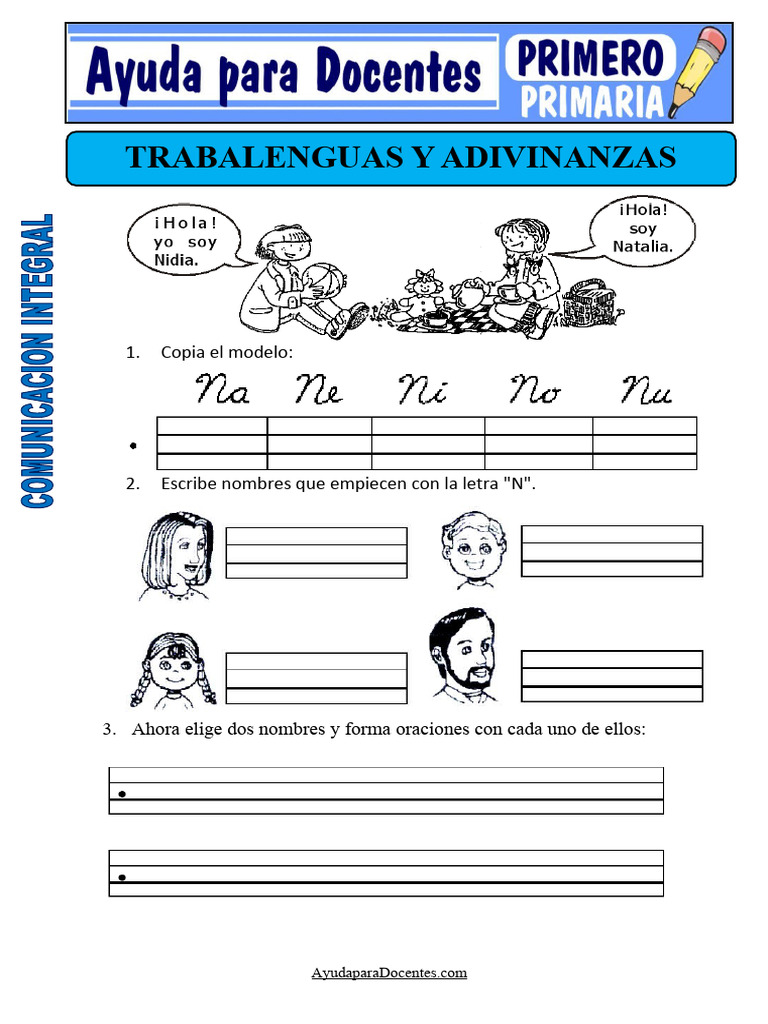 Trabalenguas y Adivinanzas para Niños | PDF