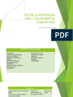 Surgimiento de La Psicología Comunitaria y Salud Mental