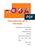 Determinación de La Estrategia