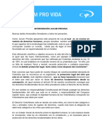 Intervención Jucum Provida PDF