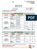 Criterios de Evaluaciã N