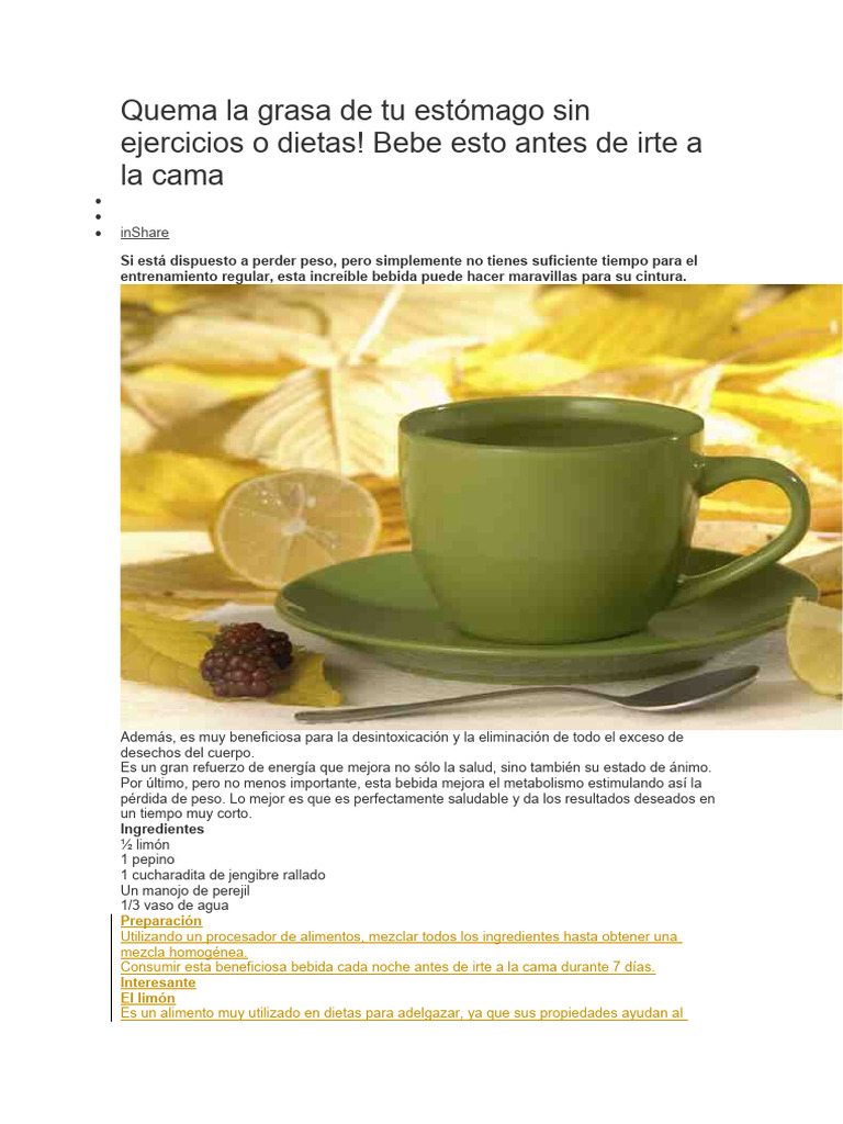 10 jugos de frutas para adelgazar el abdomen rápido - ¡Resultados  increíbles!