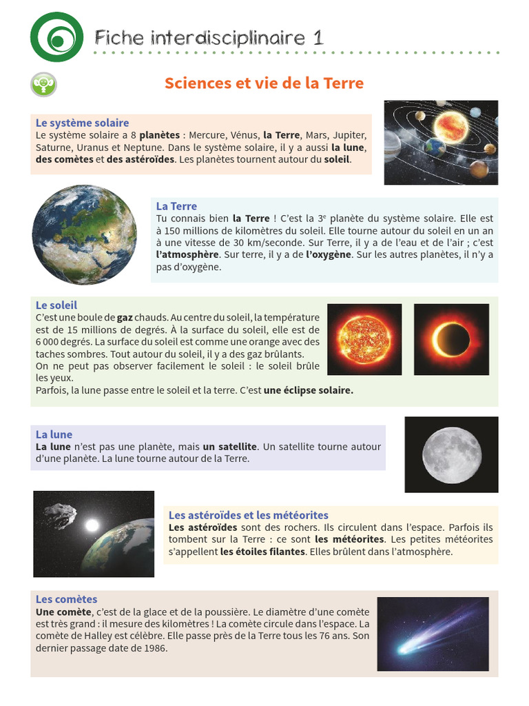 Découverte du système solaire et de la Terre | PDF | Soleil | Système ...