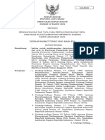 PERBUP No. 59 Tahun 2022 Tentang Pengalokasian Dan Tata Cara Penyaluran Bagian Desa Dari Hasil Pajak Daerah Dan Retribusi Daerah Tahun Anggaran 2022