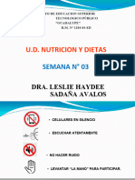 U.D. Nutricion Y Dietas: Semana #03