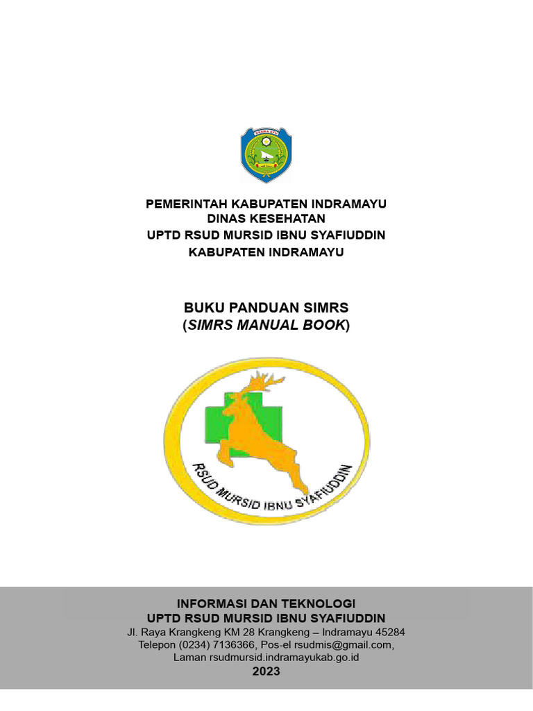 Mrmik Standart 1 Ep 1 Buku Panduan Simrs Simrs Manual Book Pdf