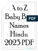 A To Z Baby Boy Names Hindu 1