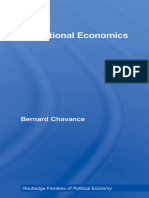 Bernard Chavance - Institutional Economics (Routledge, 2009)