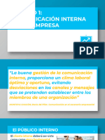 1.2 Objetivos de La Comunicación Interna, Función Estratégica de La Comunicación Interna.