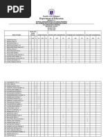 Reading Profile Grade 4 2022 August