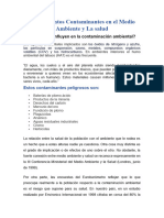 Los Elementos Contaminantes en El Medio Ambiente y La Salud Prado Marchan Huber