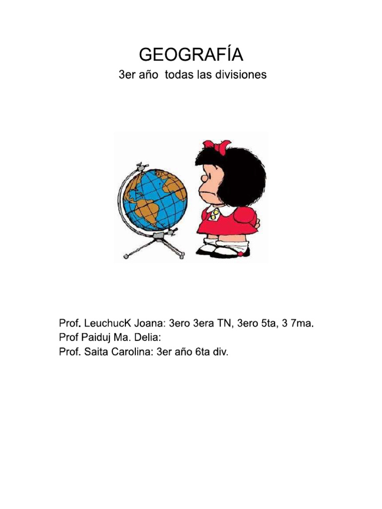 Cuadernillo 3 Geografia 2021 | PDF