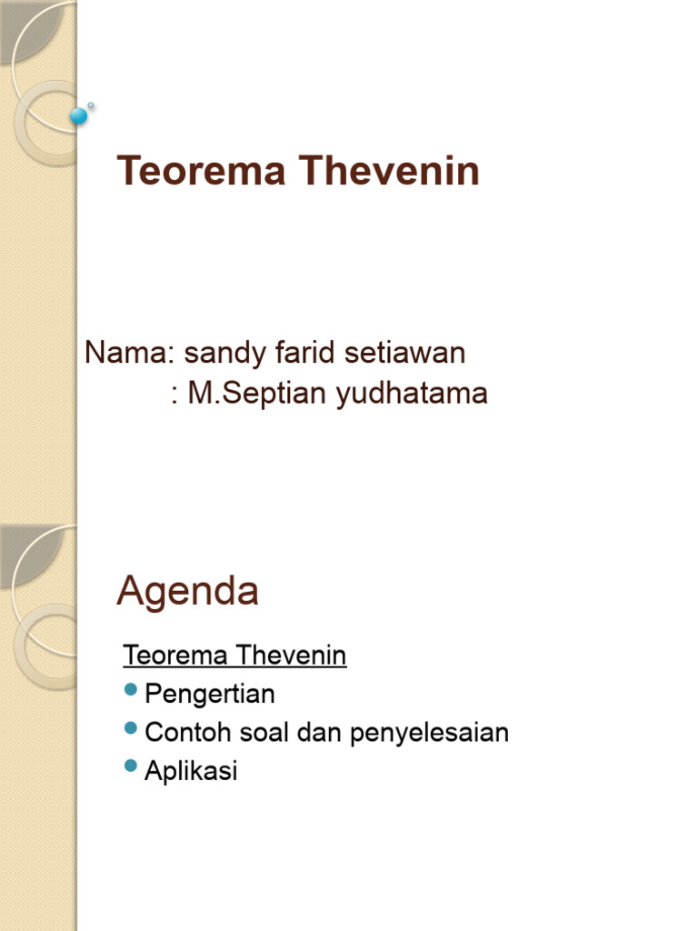 Teorema Thevenin PDF