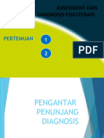 Assesment Dan Diagnosis Fisioterapi: Pertemuan