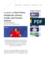 Present Perfect Tense - Pengertian, Rumus, Fungsi, Dan Contoh Kalimat - Belajar Bahasa Inggris Gratis & Mudah - Blog English Academy