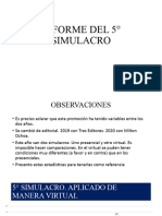 Informe Del Simulacro Virtual 11° 2020