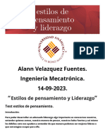 Alann Velazquez Fuentes - TEST Estilos de Pensamiento y Liderazgo