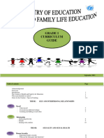 Health and Family Life Education - HFLE - Grade 1 Curriculumn Guide