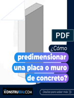 Cómo Predimensionar Una Placa o Muro de Concreto