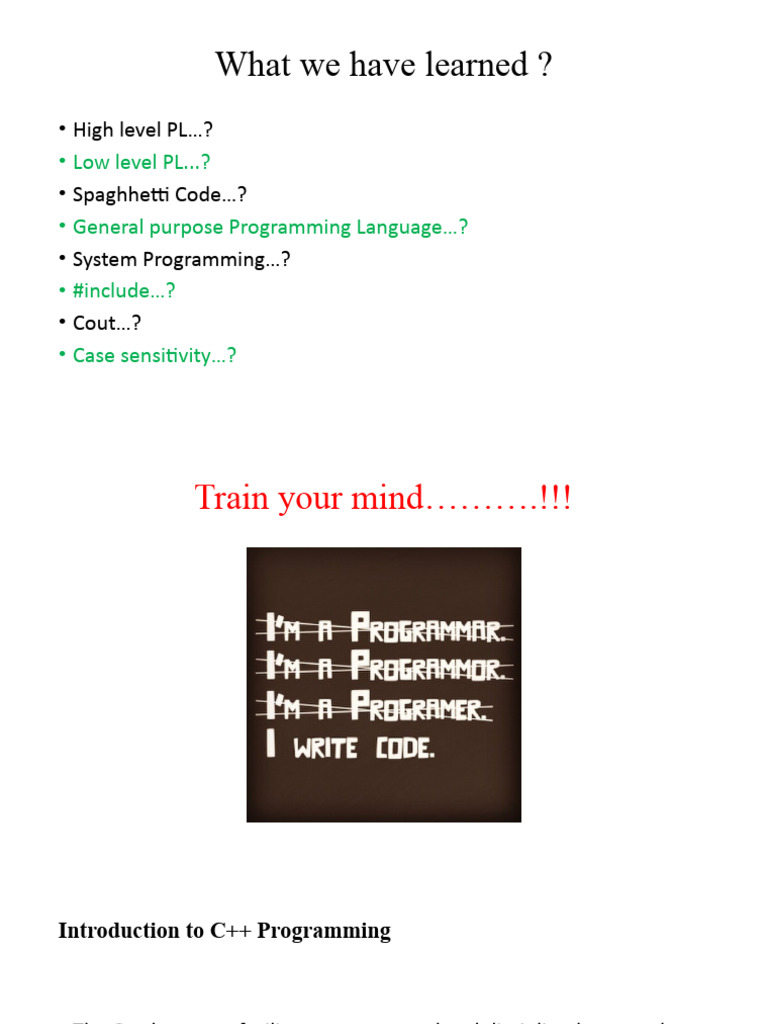 Programming For Engineers Lecture 02 | PDF | Division (Mathematics ...