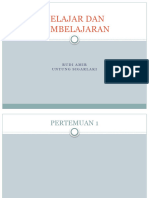 Belajar Dan Pembelajaran