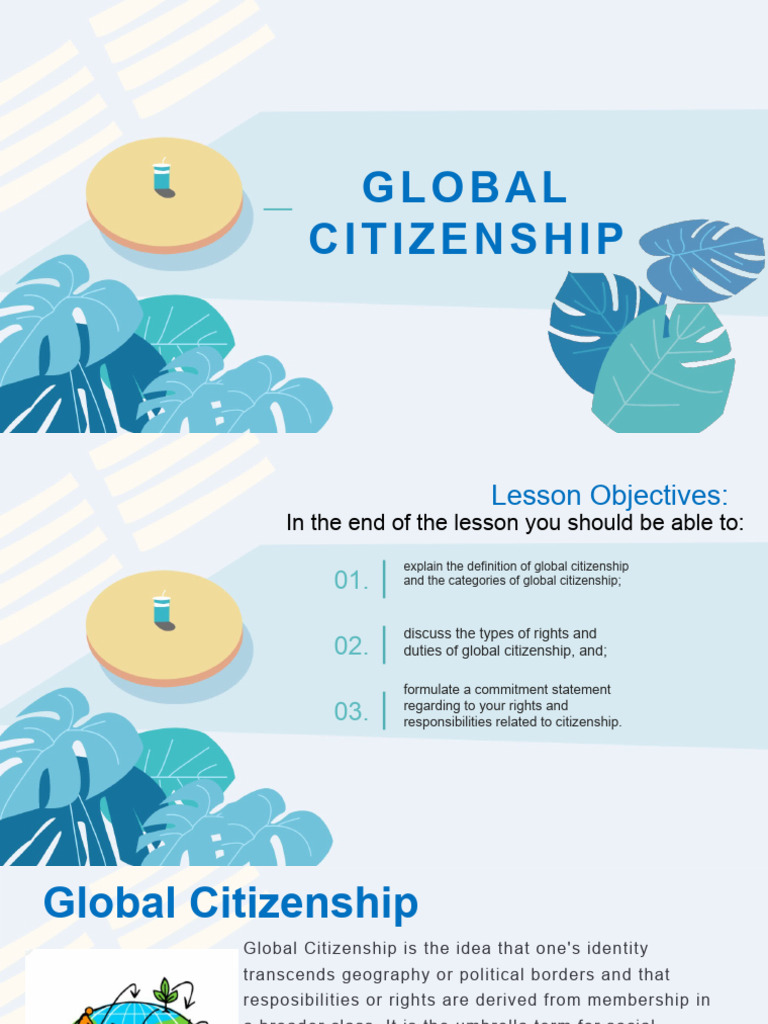 Understanding Global Citizenship Concepts | PDF | Citizenship | Justice