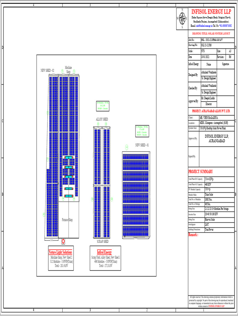 System Layout Aurangabad Alloy - R6 | PDF | Renewable Electricity ...
