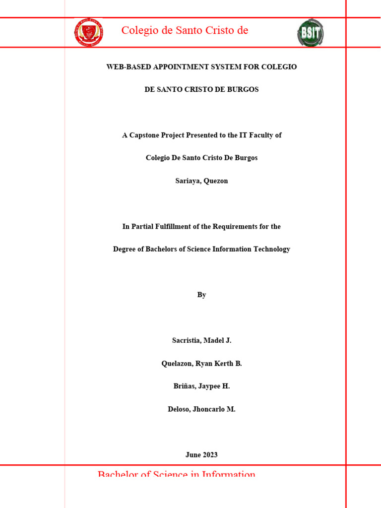 Web-Based Appointment System Overview | PDF | Web Application ...