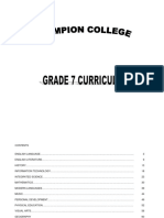 Grade7 Curriculum