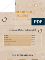 Epidemiologi Klinis KLP 1