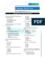 NDA Biology Minor Mock Test 05