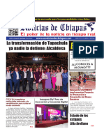 Periódico Noticias de Chiapas, Edición Virtual Miércoles 20 de Septiembre de 2023