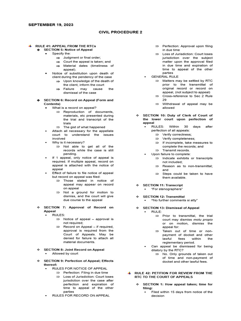 Appeal Process in Civil Procedure Rules | PDF | Appeal | Judgment (Law)