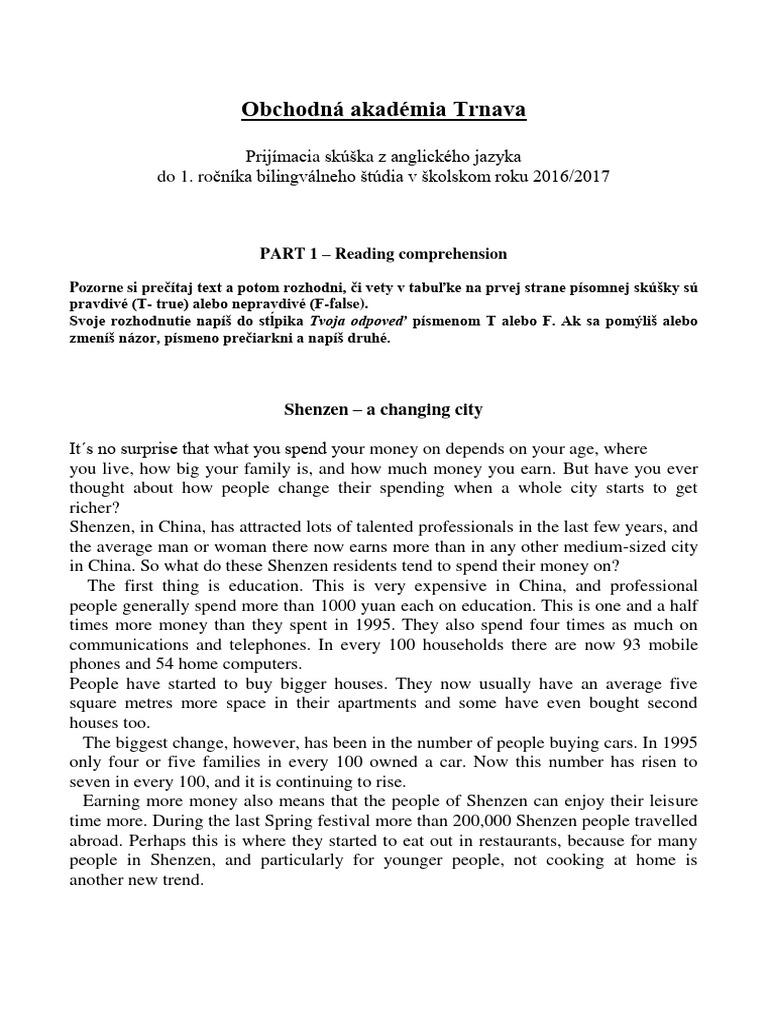 Testy na prijimacky anglicky jazyk oa trnava aj1617 pdf