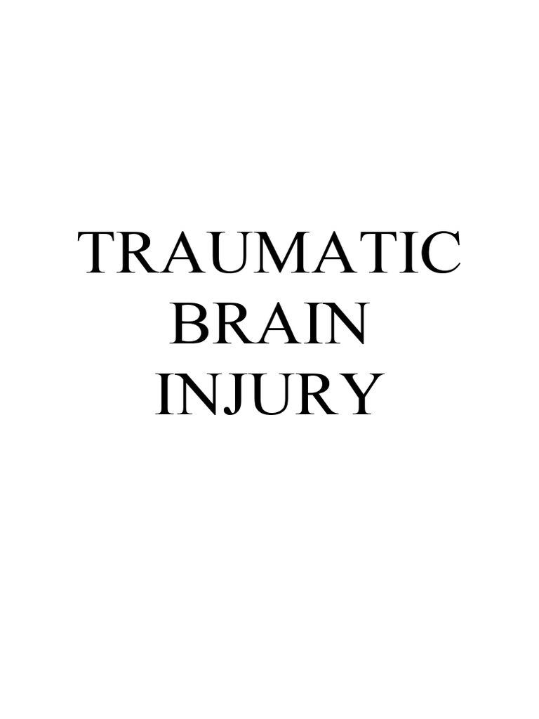 Traumatic Brain Injury | PDF | Traumatic Brain Injury | Individualized