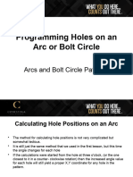 Programming On An Arc and Bolt Circle Pattern
