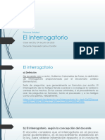 El Interrogatorio, Clase Del 28 y 29 Julio de 2023