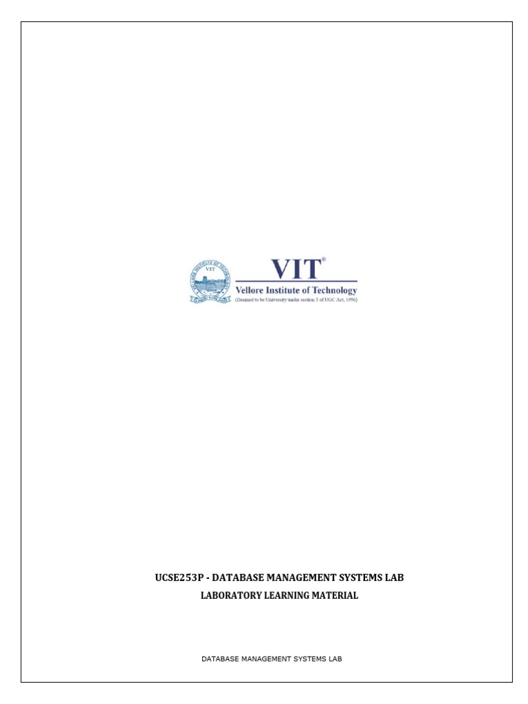 DBMS Lab Manual | PDF | Pl/Sql | Sql